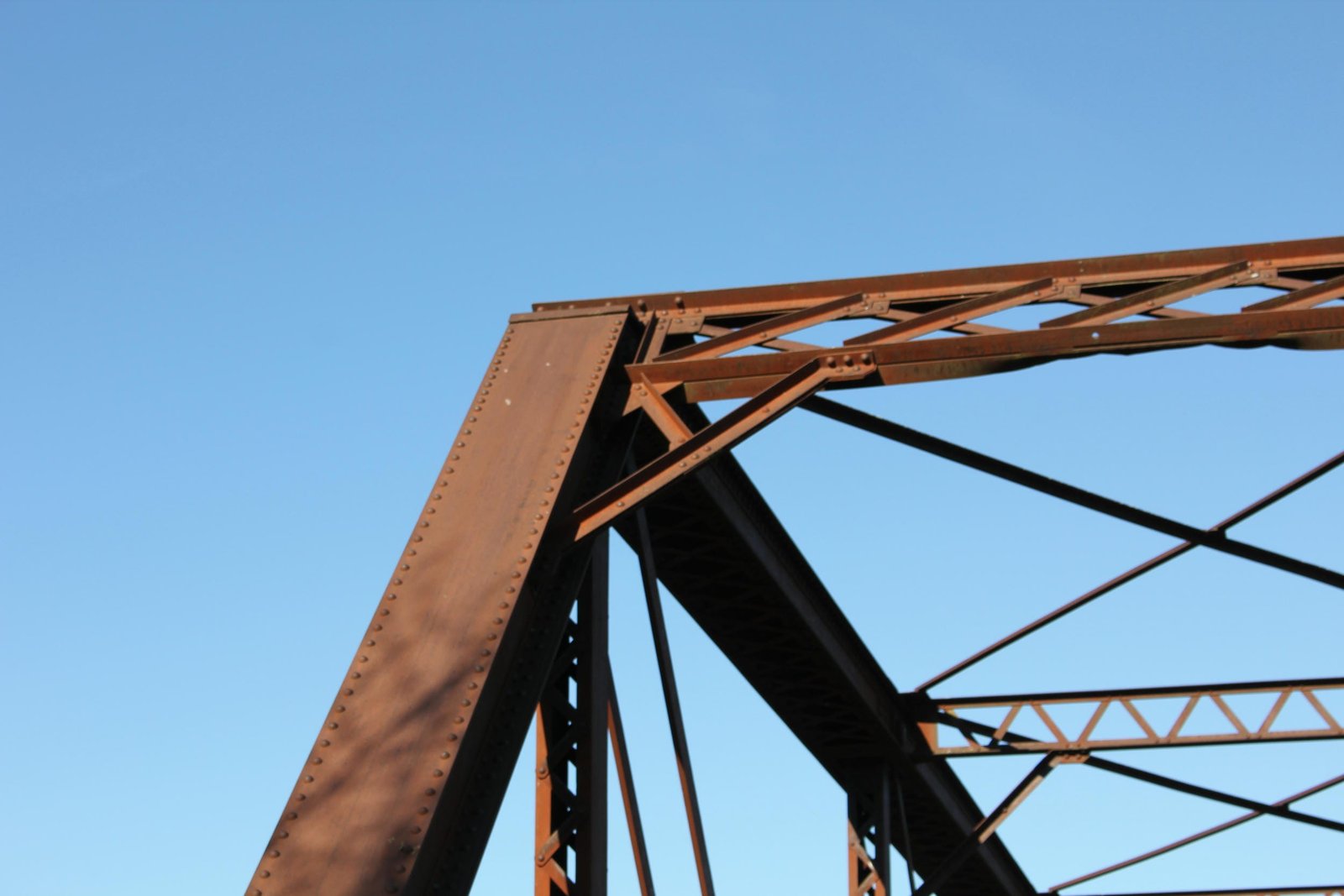 Heel bracing, south span